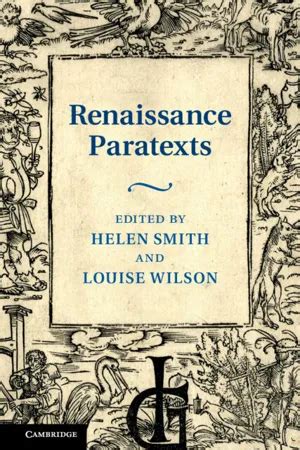 Renaissance Paratexts Epub