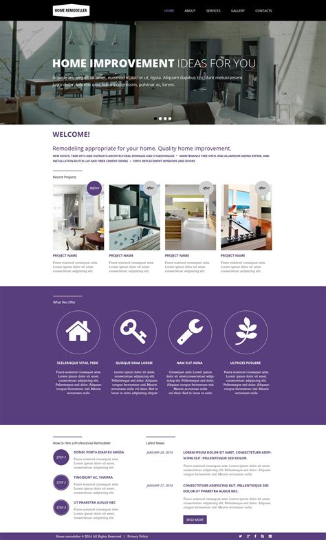 Renovation Website Templates
