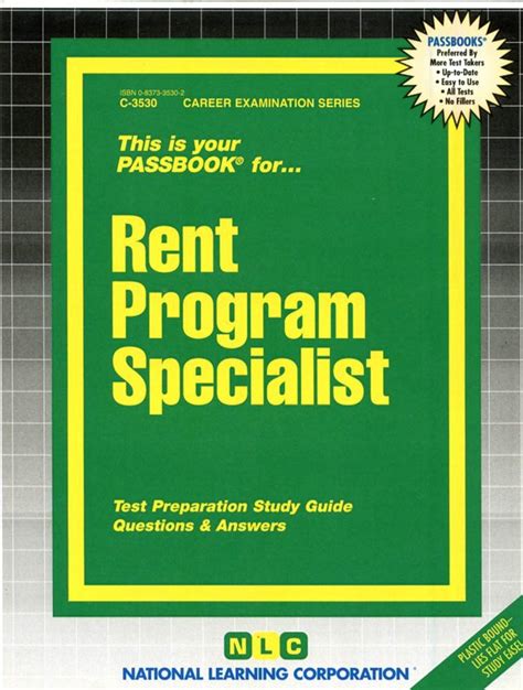 Rent Program SpecialistPassbooks Career Examination Ser C-53530 PDF