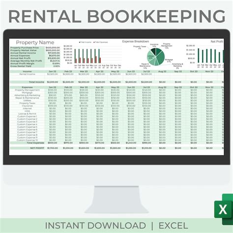 Rental Property Bookkeeping Template