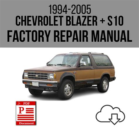 Repair Manual 1985 Chevy S10 Blazer PDF Kindle Editon