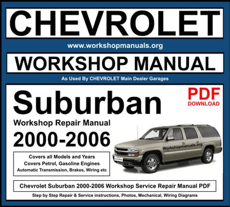 Repair Manual For 1996 Chevy Suburban 1500 PDF Epub