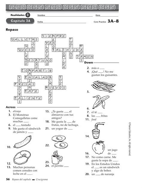 Repaso Del Capitulo Crucigrama Answers 3a 8 Epub