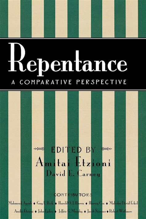 Repentance A Comparative Perspective Doc