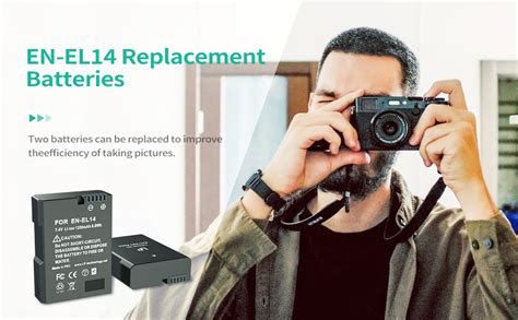 Replacement EN EL14 Battery COOLPIX Cameras Doc