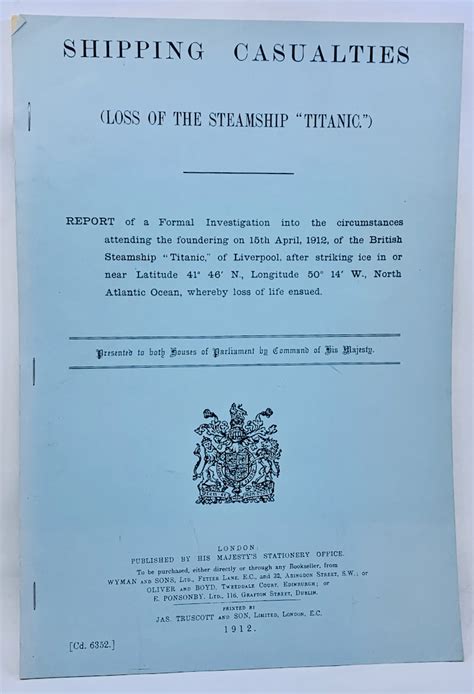 Report and Evidence of the Commission of Inquiry Into the Loss of the British Steamship Empress of I Epub