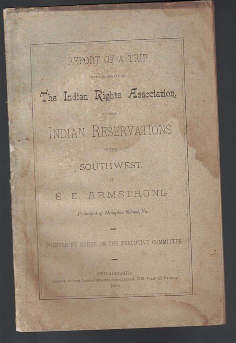 Report of a Trip Made in Behalf of the Indian Rights Association Epub