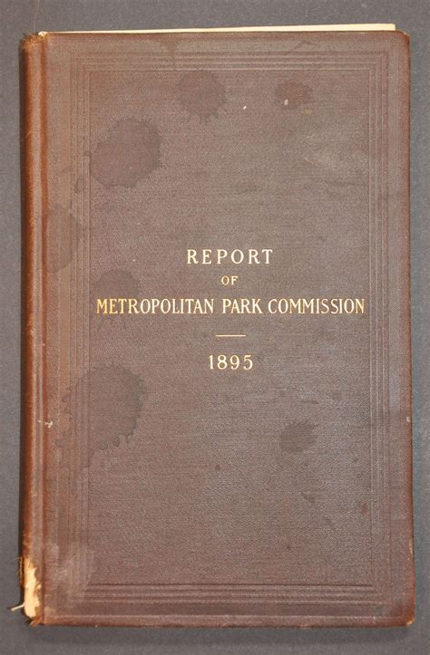 Report of the Board of Metropolitan Park Commissioners Epub