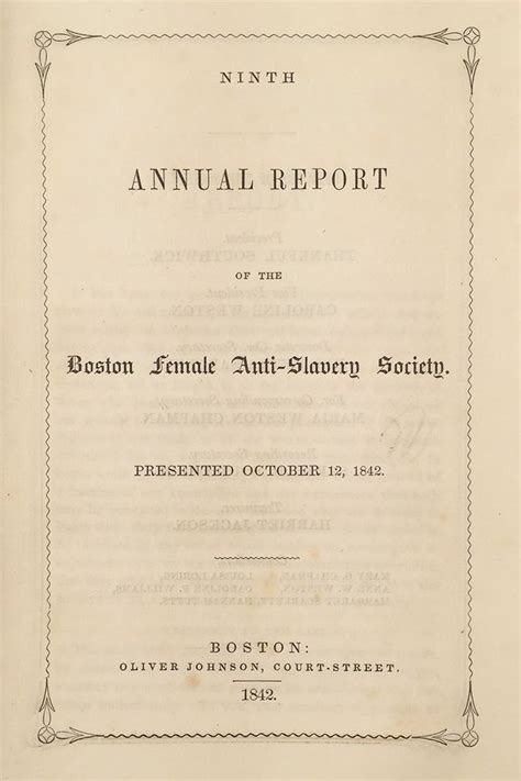 Report of the Boston Female Anti Slavery Society... Reader