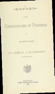 Report of the Commissioners of Fisheries of Maryland. January Reader