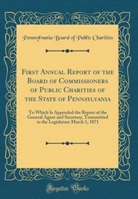 Report of the Committee on Lunacy of Board of Public Charities of the State of Pennsylvania Reader