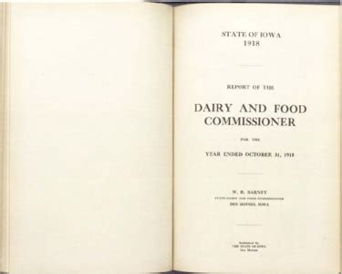 Report of the Dairy and Food Commissioner to the Governor Kindle Editon