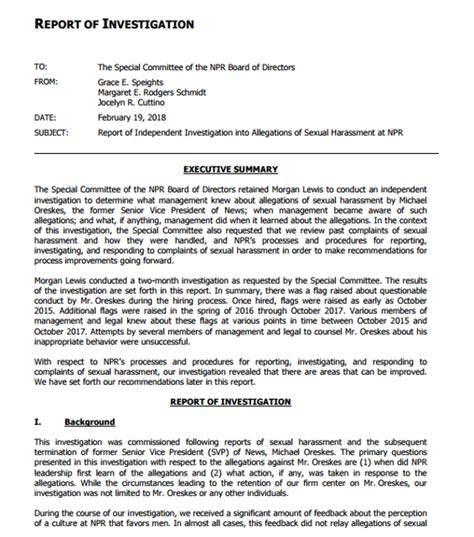 Report of the Investigating Committee PDF