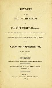 Report of the Trial by Impeachment of James Prescott Epub