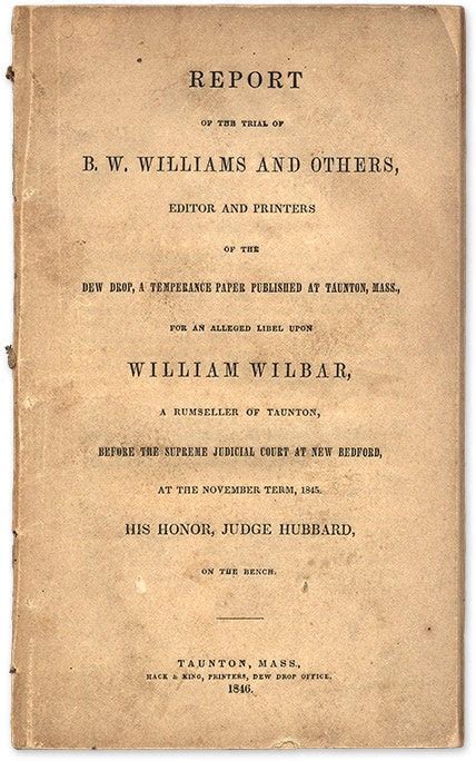 Report of the Trial of B.W. Williams and Others; Editors and Printers of the Dew Drop Kindle Editon