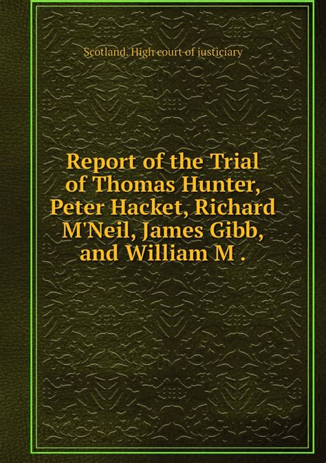 Report of the Trial of Thomas Hunter Epub