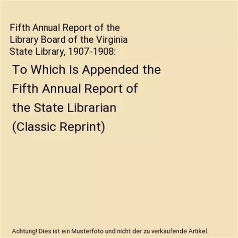 Report of the Virginia State Library Kindle Editon