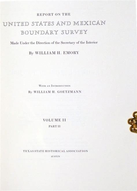 Report on the United States and Mexican Boundary Survey Volume 1; Made Under the Direction of the Se PDF