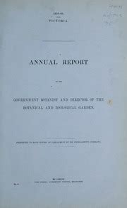 Reported of the Government Botanist; 1853 Reader