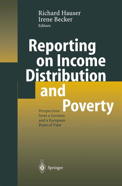 Reporting on Income Distribution and Poverty 1st Edition PDF