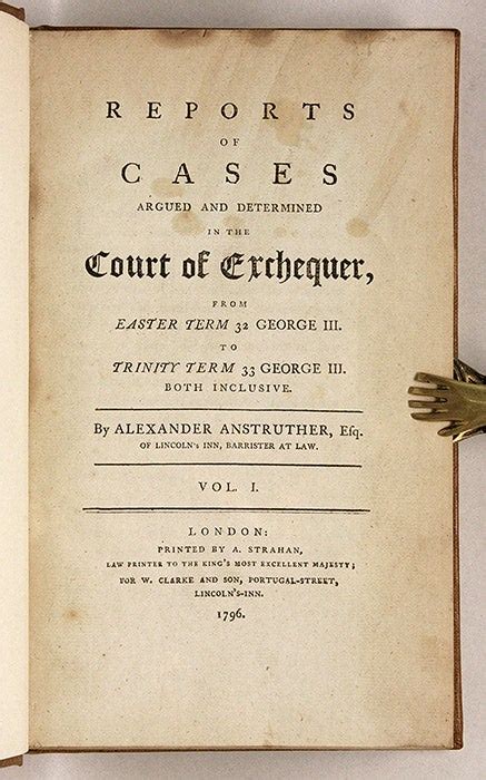 Reports of Cases Argued and Determined in the Court of Exchequer Volume 7; From Easter Term Epub