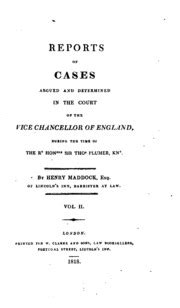 Reports of Cases Argued and Determined in the Court of the Vice Chancellor of England ...... Epub