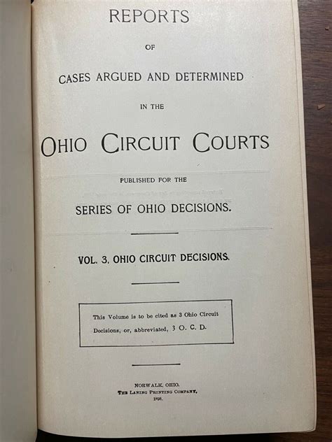 Reports of Cases Argued and Determined in the Ohio Circuit Courts ... Reader