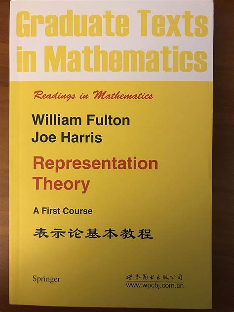 Representation Theory A First Course Corrected 5th Printing PDF