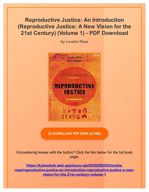 Reproductive Justice An Introduction Reproductive Justice A New Vision for the 21st Century Doc