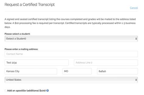 Requesting Your Transcript
