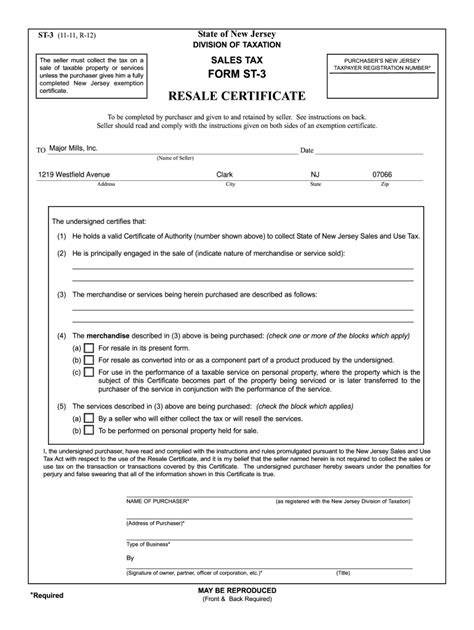 Resale Certificate New Jersey: The Ultimate Guide