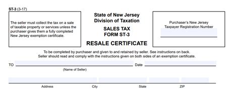 Resale Certificate New Jersey: What You Need to Know