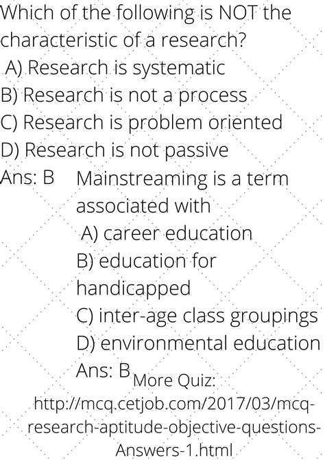 Research Aptitude Objective Type Questions And Answers Epub