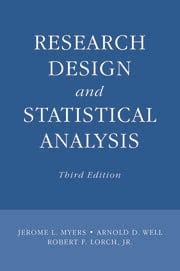 Research Design and Statistical Analysis, 3rd Edition PDF Book Reader