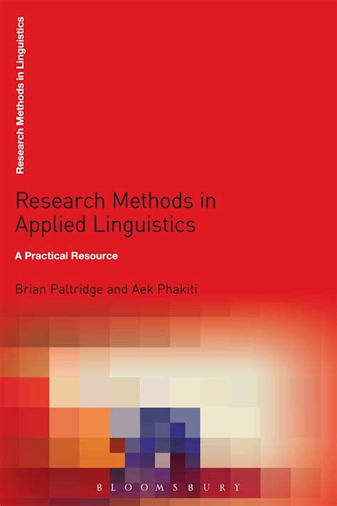 Research Methods in Applied Linguistics A Practical Resource Research Methods in Linguistics Doc
