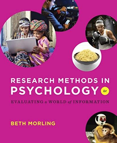 Research Methods in Psychology Evaluating a World of Information PDF