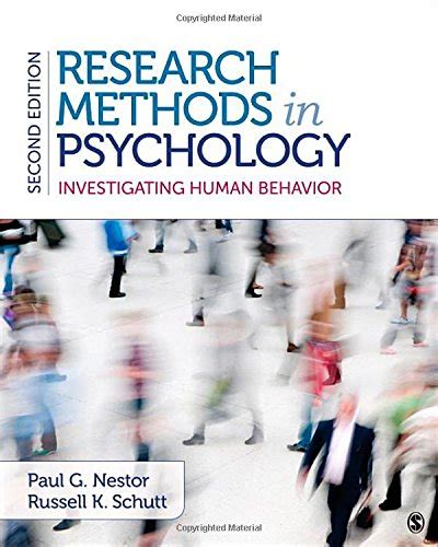 Research Methods in Psychology Investigating Human Behavior Reader