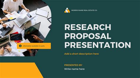 Research Proposal Presentation Template