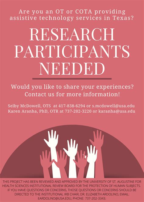 Research Recruitment Flyer Template