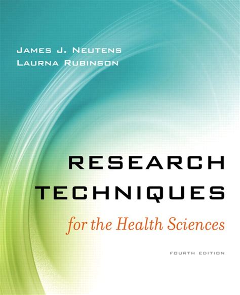 Research Techniques for the Health Sciences 4th Edition PDF