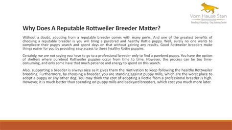 Research reputable breeders: