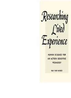 Researching.Lived.Experience.Human.Science.for.an.Action.Sensitive.Pedagogy Ebook PDF