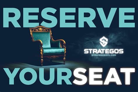 Reserve Your Seats in Advance: