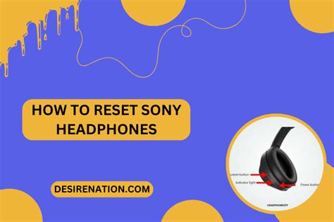 Reset Sony Headphones for an Optimal Audio Experience