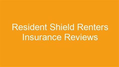 Resident Shield Renters Insurance: Your Ultimate Protection for $12/Month