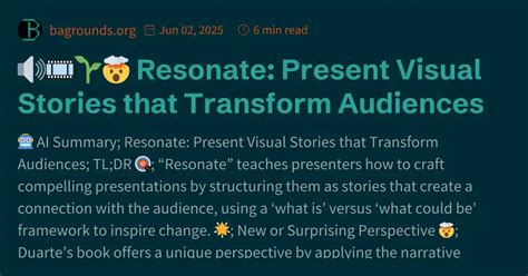 Resonate Present Stories Transform Audiences Reader