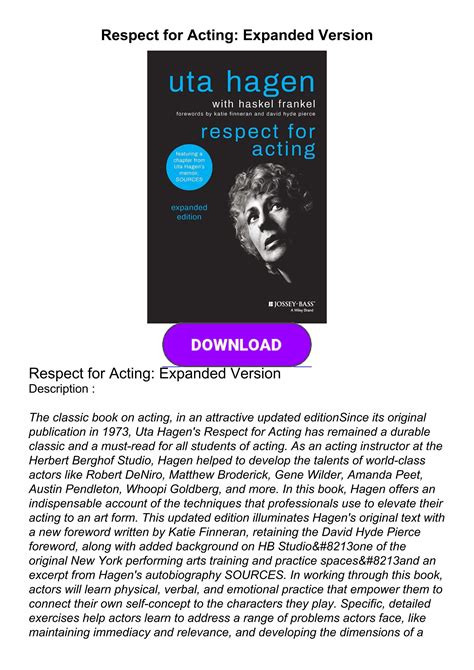 Respect.for.Acting Ebook PDF