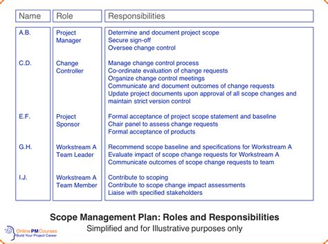 Responsibilities and Scope