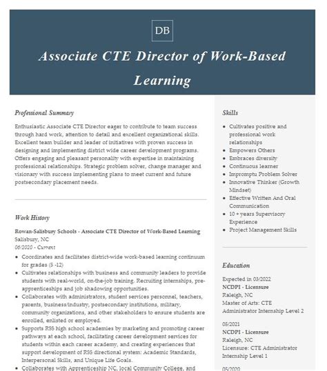 Responsibilities of a CTE Director