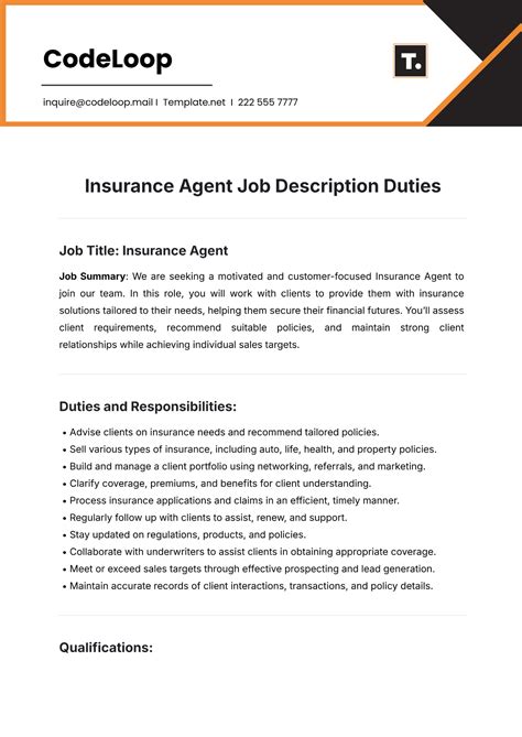 Responsibilities of an Insurance Agent